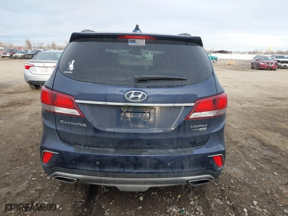 2017 Hyundai Santa Fe Limited Ultimate with VIN KM8SRDHF4HU214472, listed as a IAAI auction lot 41149762 with 54,549 mi miles. Bid and sale history available at carsss.com. Image 16.
