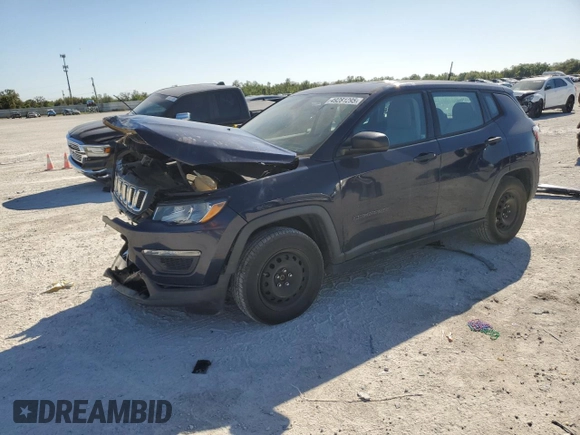 2019 Jeep Compass Sport с VIN 3C4NJCAB5KT844352, выставлен на аукционе Copart как лот 49281295 с пробегом 64 706 миль миль и На запчасти • Non repairable. История ставок и продаж доступна на DreamBid. Изображение 1.