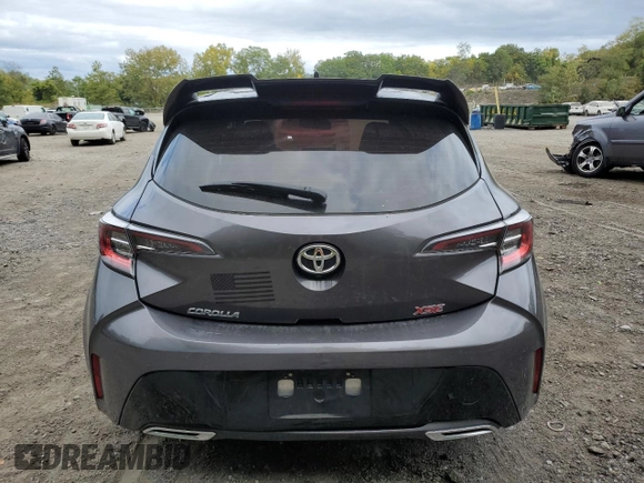 2021 Toyota Corolla Hatchback XSE with VIN JTNC4MBE9M3105640, listed as a Copart auction lot 72458064 with 92,465 mi miles and Salvage Title. Bid and sale history available at carsss.com. Image 6.
