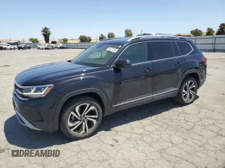 2021 Volkswagen Atlas SEL Premium z VIN 1V2TR2CA2MC574945, wystawiony jako Copart lot #58672255 z przebiegiem 52 672 mil mil oraz Szkoda całkowita • Salvage title. Historia ofert i sprzedaży dostępna na DreamBid. Obrazek 1.