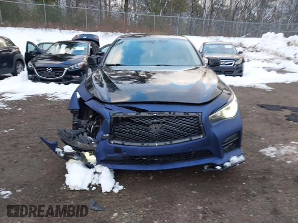 2017 Infiniti Q50 3.0t Premium with VIN JN1EV7AR5HM837024, listed as a IAAI auction lot 41027425 with 105,743 mi miles. Bid and sale history available at carsss.com. Image 12.