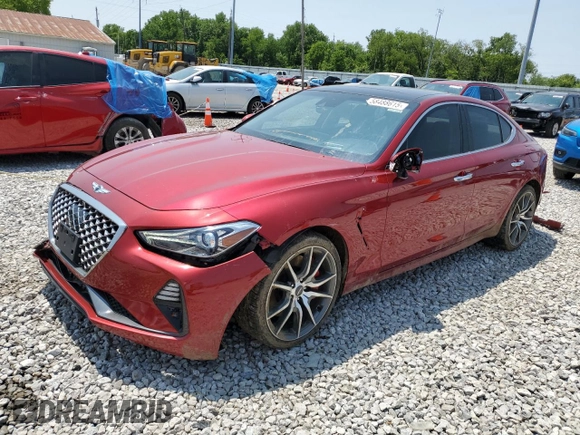 2019 Genesis G70 Advanced z VIN KMTG34LE0KU024820, wystawiony jako Copart lot #58488615 z przebiegiem 81 576 mil mil oraz Szkoda całkowita • Salvage title. Historia ofert i sprzedaży dostępna na DreamBid. Obrazek 1.