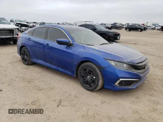 2019 Honda Civic Sedan LX with VIN 19XFC2F60KE028934, listed as a Copart auction lot 80329164 with 86,506 mi miles and Salvage Title. Bid and sale history available at carsss.com. Image 4.