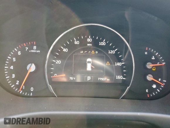 2016 Kia Sorento EX with VIN 5XYPH4A55GG106201, listed as a Copart auction lot 50222415 with 77,937 mi miles and Salvage Title. Bid and sale history available at carsss.com. Image 9.