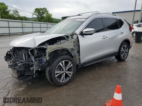 2019 Nissan Rogue SV with VIN 5N1AT2MT5KC765696, listed as a Copart auction lot 54714575 with 155,946 mi miles and Salvage Title. Bid and sale history available at DreamBid. Image 1.