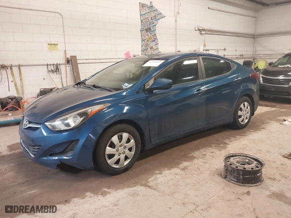 2016 Hyundai Elantra Value Edition with VIN KMHDH4AEXGU546024, listed as a IAAI auction lot 41956007 with 91,642 mi miles. Bid and sale history available at carsss.com. Image 17.