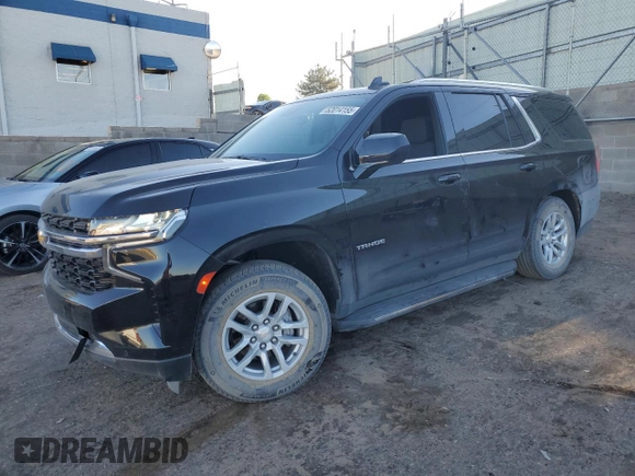 2023 Chevrolet Tahoe LS z VIN 1GNSKMKD4PR184687, wystawiony jako Copart lot #52014155 z przebiegiem 27 363 mil mil oraz Szkoda całkowita • Salvage title. Historia ofert i sprzedaży dostępna na DreamBid. Obrazek 1.