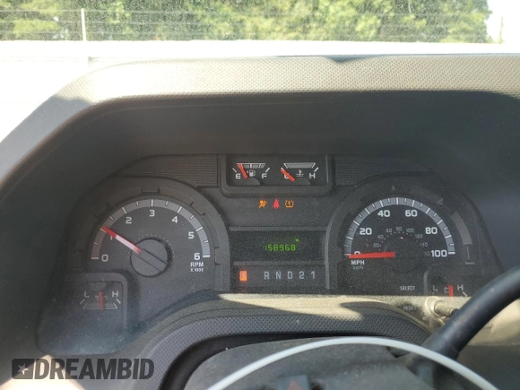 2014 Ford Econoline Cargo Commercial with VIN 1FTNE2EWXEDA53837, listed as a Copart auction lot 61743185 with 158,968 mi miles and Salvage title. Bid and sale history available at DreamBid. Image 9.