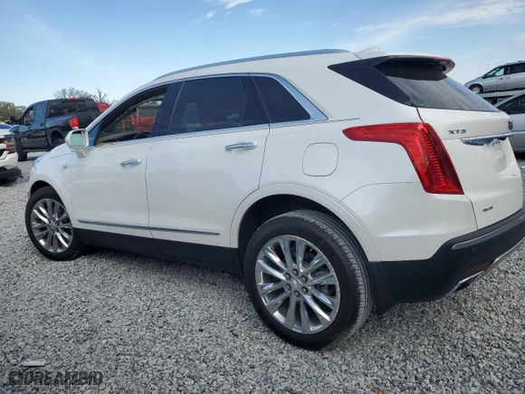 2017 Cadillac XT5 Platinum AWD with VIN 1GYKNFRS8HZ118378, listed as a Copart auction lot 89376565 with 33,792 mi miles and Salvage Title. Bid and sale history available at carsss.com. Image 2.