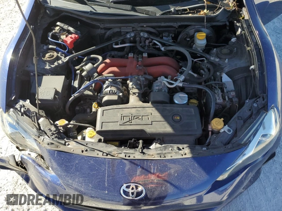 2017 Toyota 86 with VIN JF1ZNAA13H9702297, listed as a Copart auction lot 87482774 with 93,748 mi miles and Salvage Title. Bid and sale history available at carsss.com. Image 12.