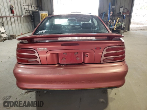 1994 Ford Mustang GT z VIN 1FALP42T5RF144134, wystawiony jako Copart lot #54272735 z przebiegiem 241 478 mil mil oraz Szkoda całkowita • Salvage title. Historia ofert i sprzedaży dostępna na DreamBid. Obrazek 6.