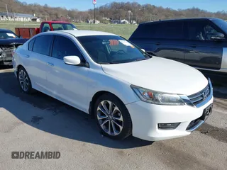2015 Honda Accord Sport with VIN 1HGCR2F55FA200569, listed as a IAAI auction lot 41843146 with 97,655 mi miles and . Bid and sale history available at DreamBid. Image 1.