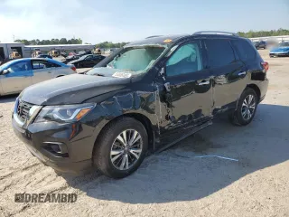 2017 Nissan Pathfinder SV with VIN 5N1DR2MNXHC669326, listed as a Copart auction lot 53086465 with 53,242 mi miles and Salvage title. Bid and sale history available at DreamBid. Image 1.