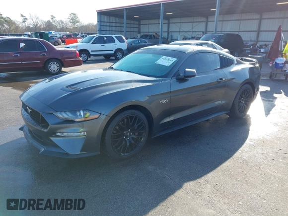 2018 Ford Mustang GT with VIN 1FA6P8CF9J5105490, listed as a IAAI auction lot 41222269 with 80,592 mi miles and . Bid and sale history available at DreamBid. Image 2.
