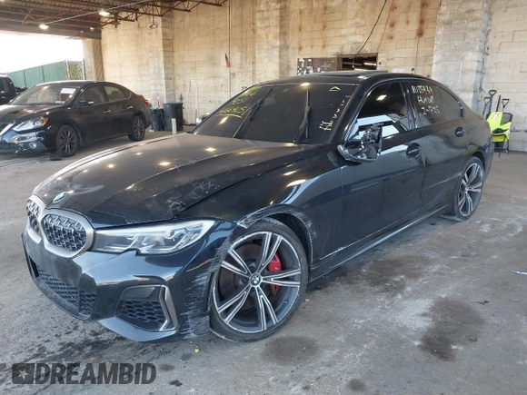 2021 BMW 3 Series M340i xDrive with VIN 3MW5U9J01M8B75976, listed as a IAAI auction lot 41664051 with 90,155 mi miles. Bid and sale history available at carsss.com. Image 6.