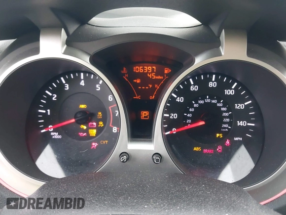 2014 Nissan Juke S with VIN JN8AF5MV1ET361155, listed as a IAAI auction lot 41486346 with 106,397 mi miles. Bid and sale history available at carsss.com. Image 7.