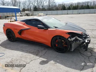 2021 Chevrolet Corvette 2LT with VIN 1G1YB3D45M5108742, listed as a Copart auction lot 51449085 with 21,105 mi miles and Salvage Title. Bid and sale history available at carsss.com. Image 4.