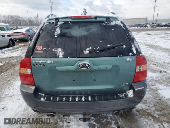 2005 Kia Sportage LX with VIN KNDJF723X57125430, listed as a Copart auction lot 86552714 with Not Provided miles and Salvage Title. Bid and sale history available at carsss.com. Image 6.