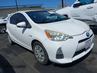 2012 Toyota Prius c One with VIN JTDKDTB30C1512474, listed as a IAAI auction lot 41764823 with 205,119 mi miles. Bid and sale history available at carsss.com. Image 1.