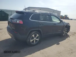 2019 Jeep Cherokee Limited with VIN 1C4PJMDX0KD307268, listed as a Copart auction lot 55044554 with 47,277 mi miles and Salvage Title. Bid and sale history available at carsss.com. Image 3.