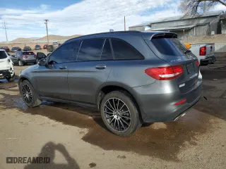 2018 Mercedes-Benz GLC with VIN WDC0G4JB1JV016757, listed as a Copart auction lot 43583665 with 0 mi miles and Salvage Title. Bid and sale history available at carsss.com. Image 2.
