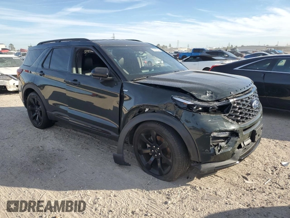 2023 Ford Explorer ST-Line with VIN 1FMSK7KH3PGA98145, listed as a Copart auction lot 82835544 with 26,405 mi miles and Salvage Title. Bid and sale history available at carsss.com. Image 4.