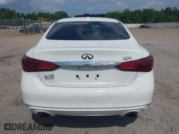 2018 Infiniti Q50 Luxe with VIN JN1EV7AP7JM352520, listed as a IAAI auction lot 42427317 with 73,717 mi miles and . Bid and sale history available at DreamBid. Image 16.