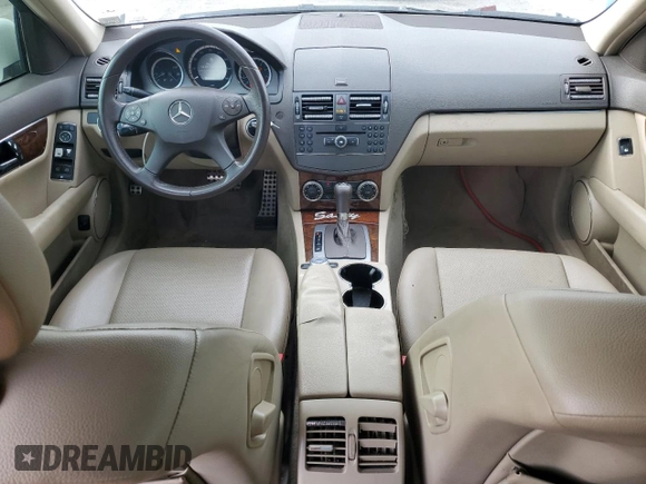 2010 Mercedes-Benz C 300 Sport with VIN WDDGF5EB7AR092571, listed as a Copart auction lot 51133345 with 146,592 mi miles and Salvage title. Bid and sale history available at DreamBid. Image 8.