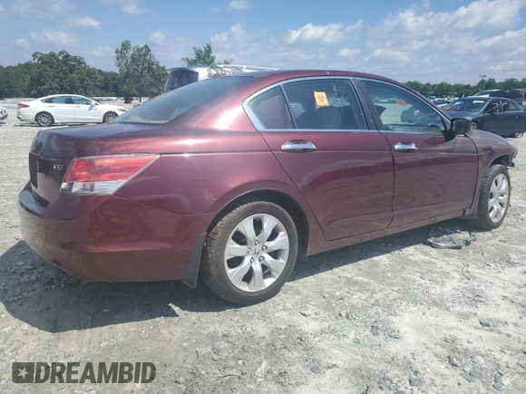 2008 Honda Accord EX-L z VIN 1HGCP36878A041689, wystawiony jako Copart lot #57554655 z przebiegiem Nie podano mil oraz Szkoda całkowita • Salvage title. Historia ofert i sprzedaży dostępna na DreamBid. Obrazek 3.