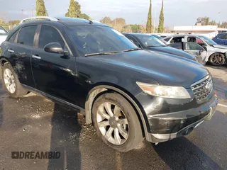 2007 Infiniti FX with VIN JNRAS08W97X208192, listed as a IAAI auction lot 41458052 with 169,577 mi miles and . Bid and sale history available at carsss.com. Image 1.