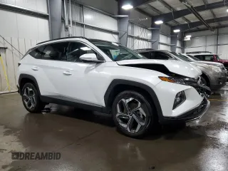 2022 Hyundai Tucson Limited with VIN 5NMJECAE1NH014076, listed as a Copart auction lot 50549165 with 25,652 mi miles and Salvage Title. Bid and sale history available at carsss.com. Image 4.