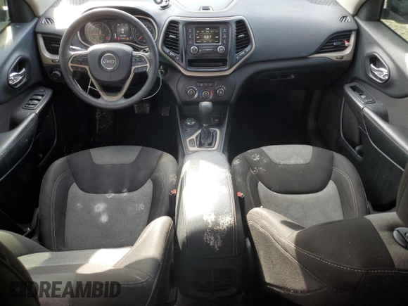 2015 Jeep Cherokee Sport with VIN 1C4PJMAB0FW773656, listed as a Copart auction lot 45496485 with 201,241 mi miles and Salvage Title. Bid and sale history available at carsss.com. Image 8.