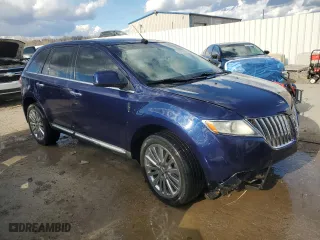 2011 Lincoln MKX with VIN 2LMDJ8JK5BBJ28605, listed as a Copart auction lot 46705075 with 129,972 mi miles and Salvage Title. Bid and sale history available at carsss.com. Image 4.