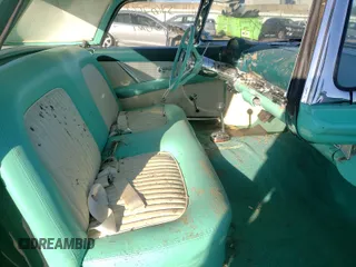 1955 Ford Thunderbird with VIN P5FH221611, listed as a Copart auction lot 61403814 with 16,558 mi miles and Salvage Title. Bid and sale history available at DreamBid. Image 5.