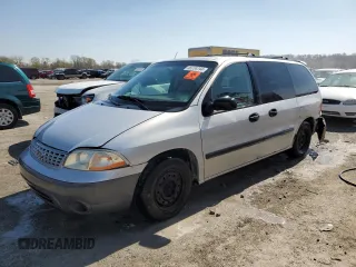 2002 Ford Windstar LX with VIN 2FMZA51492BA14575, listed as a Copart auction lot 48734744 with 142,216 mi miles and Salvage Title. Bid and sale history available at carsss.com. Image 1.