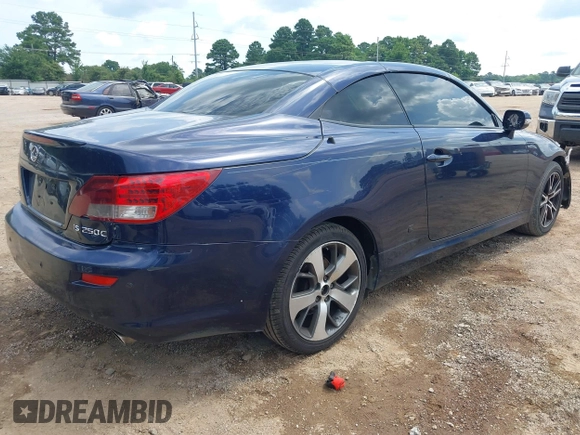 2011 Lexus IS 250 C with VIN JTHFF2C28B2516890, listed as a IAAI auction lot 42659330 with 205,911 mi miles and . Bid and sale history available at DreamBid. Image 4.