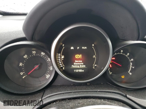 2016 FIAT 500X Trekking Plus with VIN ZFBCFXET1GP377528, listed as a Copart auction lot 83615184 with 112,183 mi miles and Salvage title. Bid and sale history available at DreamBid. Image 9.
