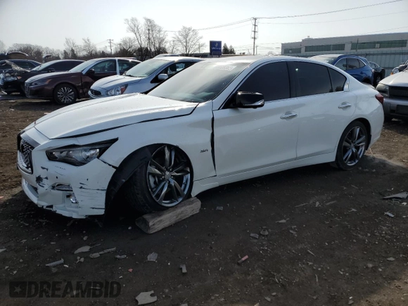 2019 Infiniti Q50 Luxe с VIN JN1EV7AP4KM540753, выставлен на аукционе Copart как лот 49520365 с пробегом 63 269 миль миль и Списание • Salvage title. История ставок и продаж доступна на DreamBid. Изображение 1.