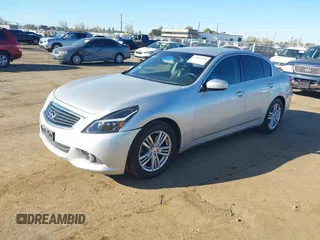 2011 Infiniti G25 Sedan Journey with VIN JN1DV6AP2BM600373, listed as a IAAI auction lot 41861104 with 116,058 mi miles. Bid and sale history available at carsss.com. Image 2.