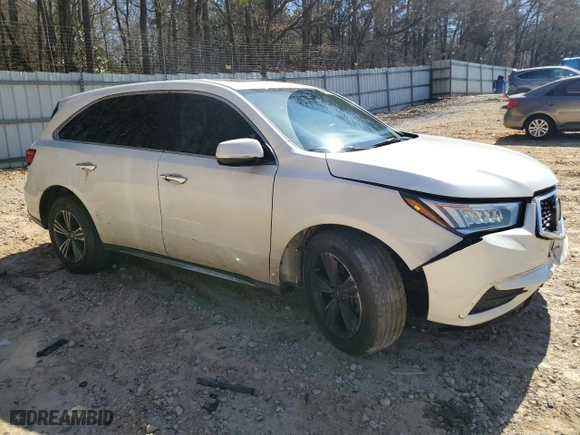 2018 Acura MDX with VIN 5J8YD3H39JL007974, listed as a Copart auction lot 46828105 with 95,680 mi miles and Salvage Title. Bid and sale history available at carsss.com. Image 4.