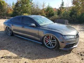 2017 Audi S7 Premium Plus with VIN WAUWFAFCXHN017108, listed as a Copart auction lot 78624684 with 63,512 mi miles and Salvage Title. Bid and sale history available at carsss.com. Image 4.