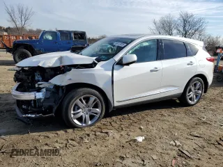 2020 Acura RDX w/Advance Pkg with VIN 5J8TC2H76LL019710, listed as a Copart auction lot 46147875 with 34,190 mi miles and Salvage Title. Bid and sale history available at carsss.com. Image 1.