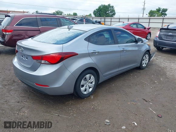 2016 Hyundai Elantra SE z VIN 5NPDH4AE1GH715927, wystawiony jako IAAI lot #42302693 z przebiegiem 143 065 mil mil oraz . Historia ofert i sprzedaży dostępna na DreamBid. Obrazek 4.