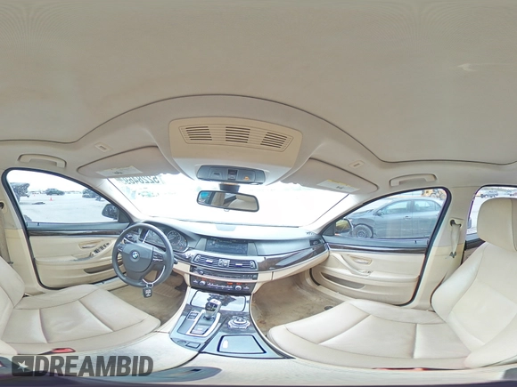 2013 BMW 5 Series 528i with VIN WBAXG5C51DDY31047, listed as a Copart auction lot 52284695 with 188,326 mi miles and Salvage Title. Bid and sale history available at DreamBid. Image 14.