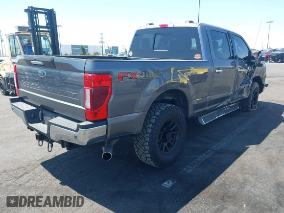 2021 Ford F-250 XL with VIN 1FT7W2BN6MEC62003, listed as a IAAI auction lot 41958310 with 20,684 mi miles and . Bid and sale history available at DreamBid. Image 4.