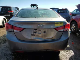 2011 Hyundai Elantra GLS with VIN 5NPDH4AE2BH035365, listed as a Copart auction lot 46697255 with 0 mi miles and Salvage Title. Bid and sale history available at carsss.com. Image 6.