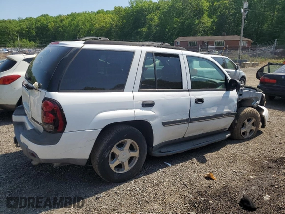 2002 Chevrolet TrailBlazer LTZ with VIN 1GNDT13S622444350, listed as a Copart auction lot 55447015 with 162,893 mi miles and Salvage Title. Bid and sale history available at DreamBid. Image 3.