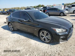 2020 Infiniti Q50 3.0t SPORT with VIN JN1EV7AP9LM203609, listed as a Copart auction lot 75878434 with 22,095 mi miles and Salvage Title. Bid and sale history available at carsss.com. Image 4.