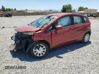 2016 Nissan Note S z VIN 3N1CE2CP1GL360641, wystawiony jako Copart lot #61245515 z przebiegiem 78 711 mil mil oraz Szkoda całkowita • Salvage title. Historia ofert i sprzedaży dostępna na DreamBid. Obrazek 1.