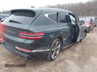 2023 Genesis GV80 with VIN KMUHBDSB8PU117571, listed as a IAAI auction lot 41902762 with 37,378 mi miles and . Bid and sale history available at DreamBid. Image 4.